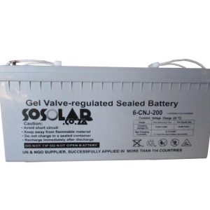 Solar Deep Cycle Gel Battery 200Ah 12v